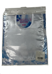 GIRL PLAIN BIBS WITH LACE (0565609)